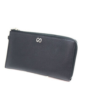 Gucci GG L Zipper Wallet Leather Black